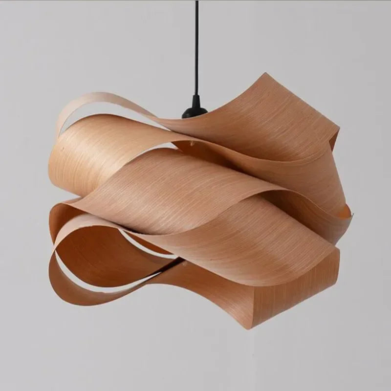 Modern Wood Skin Hanging Lamps