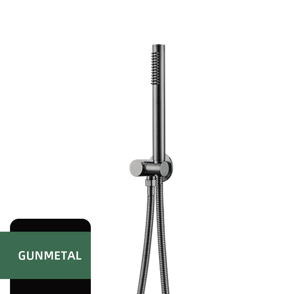 Smesiteli Brass Brushed Gold Wall-Mounted Hand Shower Head With Water Outlet Bracket Replacement Tap Bathroom Faucet
