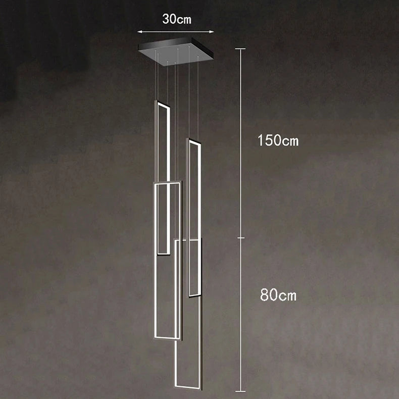Modern Stair chandelier Nordic light luxury simple Ceiling lamps hanging light led chandeliers for the living room indoor light