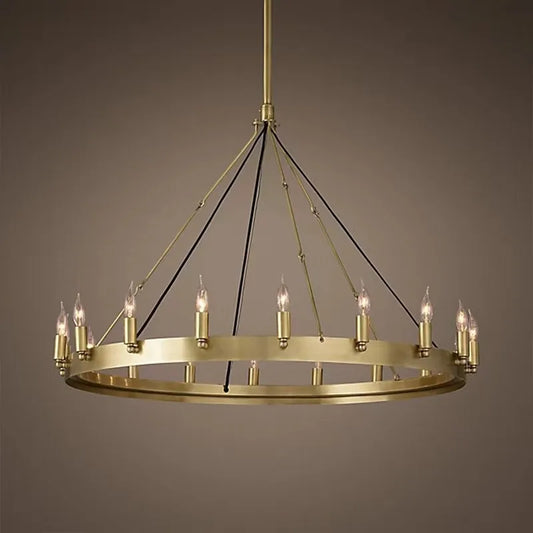 American Retro Iron Double Pendant Lamp