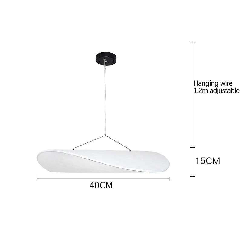 Nordic Modern Silk Fabric Chandeliers Creative Design Led Lamp for Living Dining Room Lustre Salon Lighting Suspension Luminaire