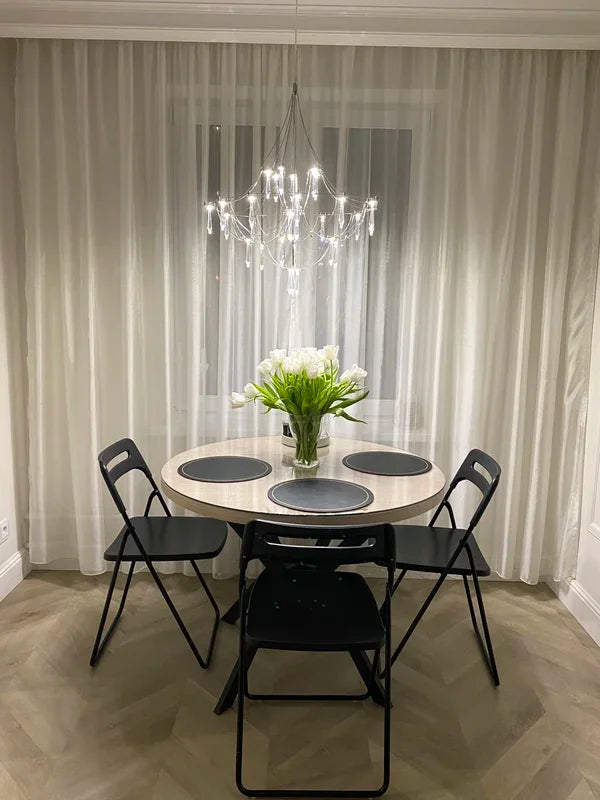 New Light Cube Gypsy Firefly Crystal Chandelier Advanced Sense Empty Living Room Light