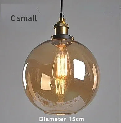 Nordic American Style Country Simple Industrial Vintage Glass Chandelier Creative Living Room Restaurant Bar Light Fixture