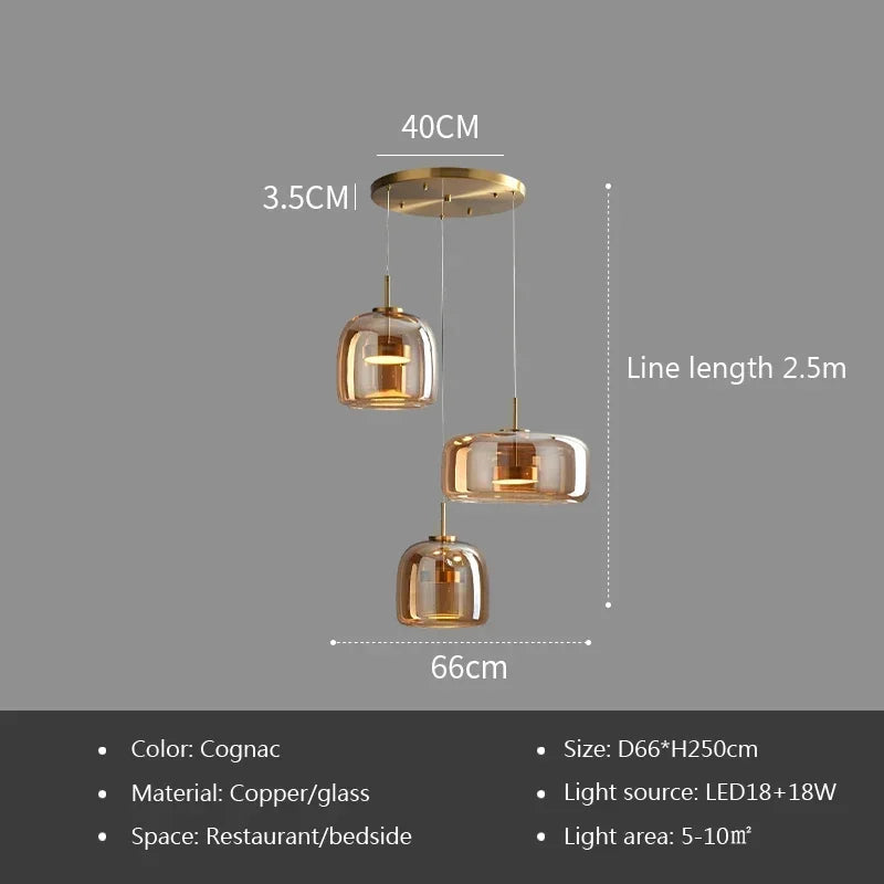 Nordic LED Glass Pendant Lights
