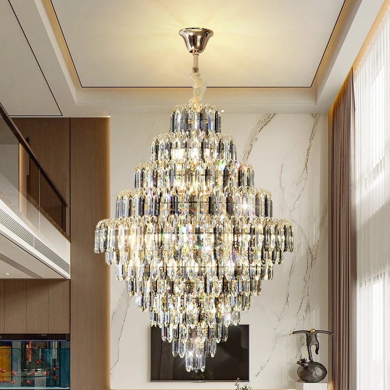 Designer LED Tiered Light Luxury Chandelier