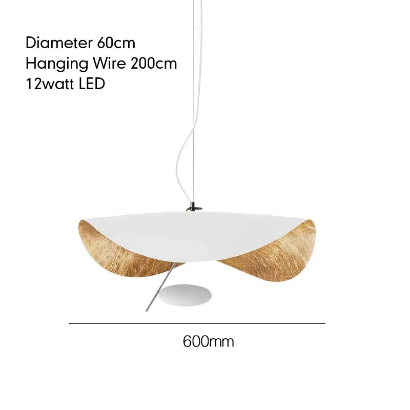 Italian Creative Lotus Leaf Art LED Pendant Lamp