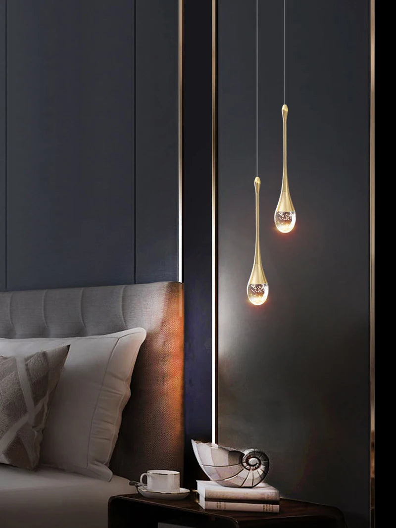 Modern Bubble Crystal Pendant Lights Indoor Hanging Lamp For Dining Room Bedroom Shop Bar Cafe Drop Pendant Lamp Home Decoration