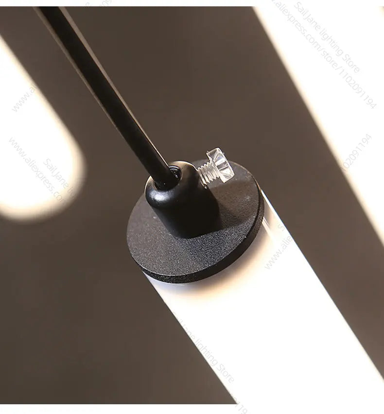 LED Long Line Chandelier Modern Staircase Lamp Hanging Ceiling Lamp Compound Living Room Home Decoration Lighting Pendant Lamp