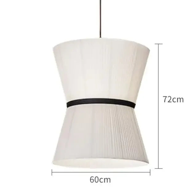 Folie pendant lamp for dining room fabric hanging lamp white pleated Restaurant Lamps Japanese Cafe bar table Decorative Lamp