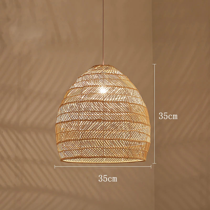 Chinese Style Handmake Rattan Lamp