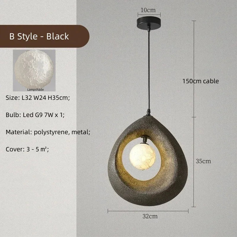 Nordic White Grey Pendant Lights  Led Hanging Lighting Minimalism Suspend Bedroom Home Decor Indoor Lamps Fixtures G9 Lamp Bulb