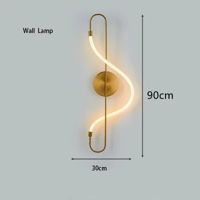 Nordic LED Long Hose Chandelier