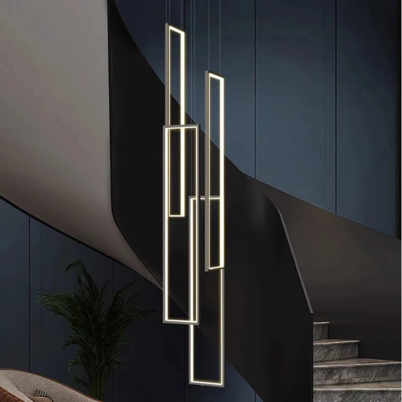 Modern Stair chandelier Nordic light luxury simple Ceiling lamps hanging light led chandeliers for the living room indoor light