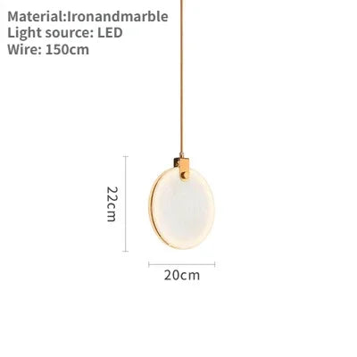 Modern Marble LED Pendant Lamp