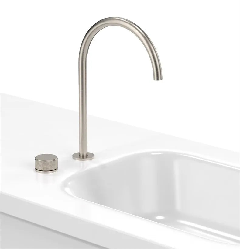 Widespread Basin Faucet  Bathroom White Black Sink Faucet Single Lever Brass Rotation Hot Cold Sink Mixer