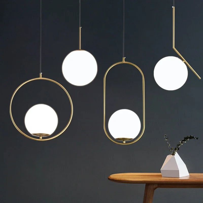 Modern Glass Ball Pendant Lights