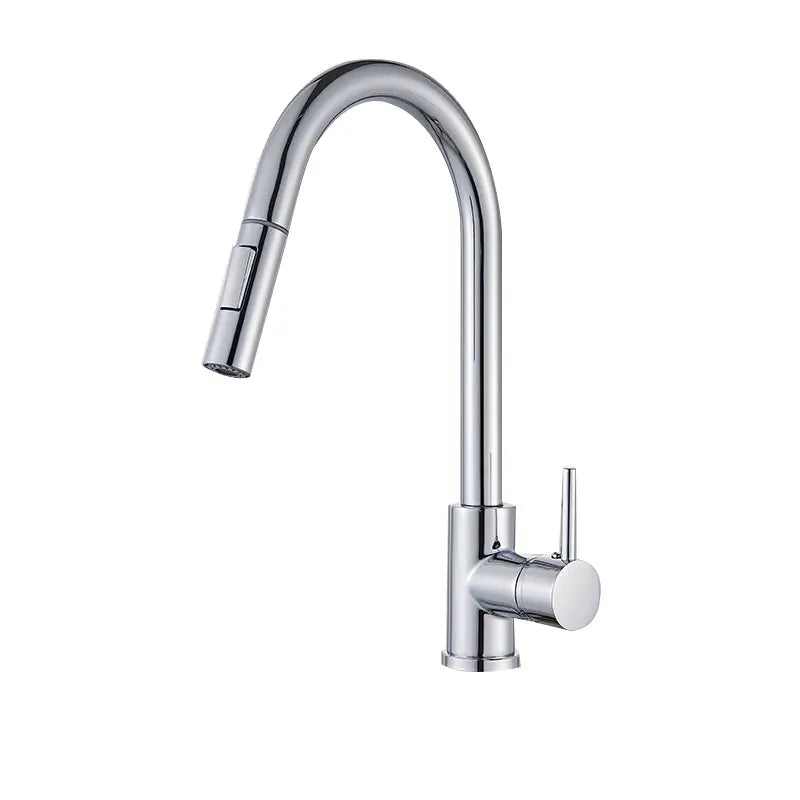 FMHJFISD Kitchen Faucet Brushed Gold Pull Out Kitchen Sink Water Tap Single Handle Mixer Tap 360 Rotation Kitchen Shower Faucet