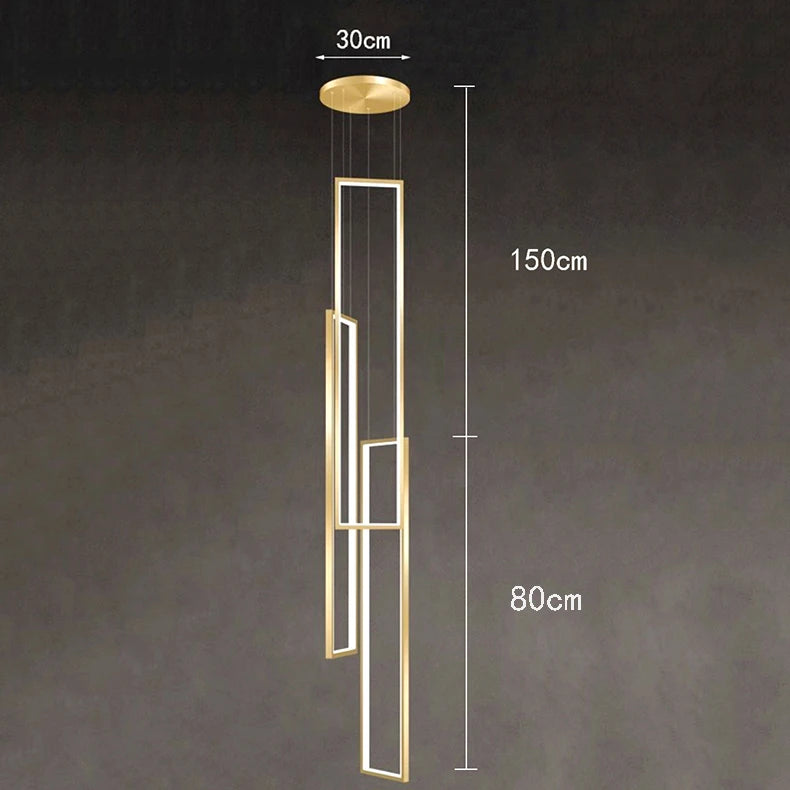 Modern Stair chandelier Nordic light luxury simple Ceiling lamps hanging light led chandeliers for the living room indoor light