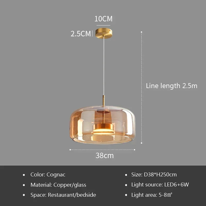 Nordic LED Glass Pendant Lights
