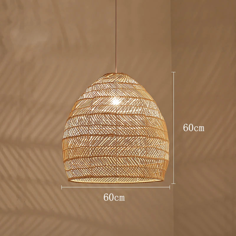 Chinese Style Handmake Rattan Lamp