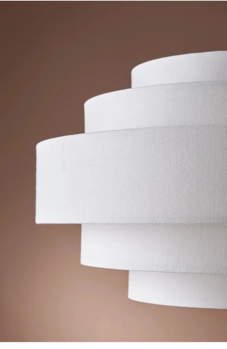 Nordic Fabric Pendant Light Wabi Sabi Led Chandelier for Living Room Bedroom Home Decor White cloth Pendant lamp