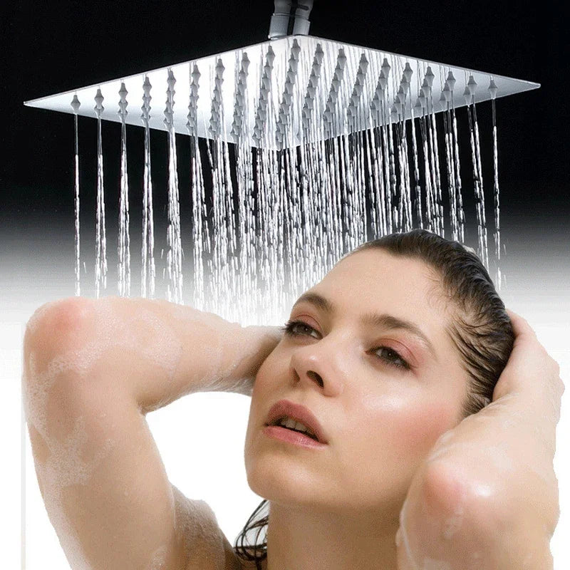 Black/Chrome Plating Bathroom Shower Set Household Copper  Faucet Wall-mounted Bathtub  Rain