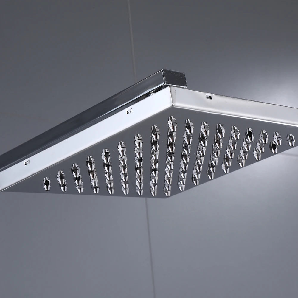 Stainless Steel Shower Faucet Set Rainfall Sliver High Quality All Metal Bathtub  Mixer Tap 4-way With Bidet
