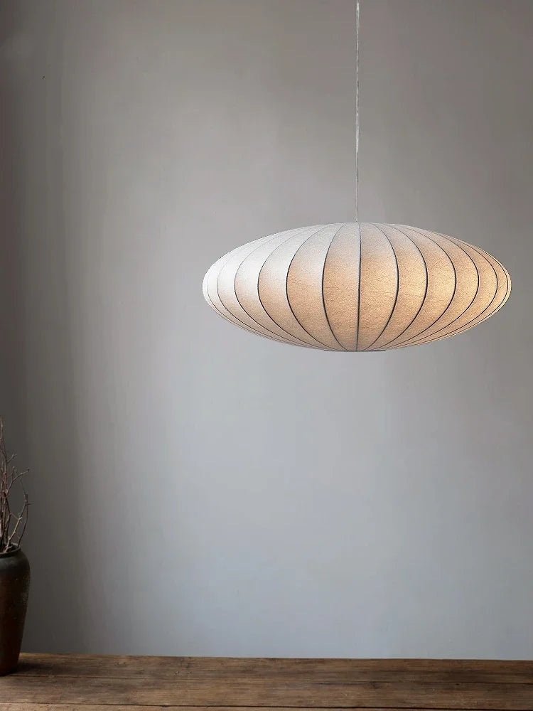 Handmade Japanese Apartment Silk Pendant Chandelier