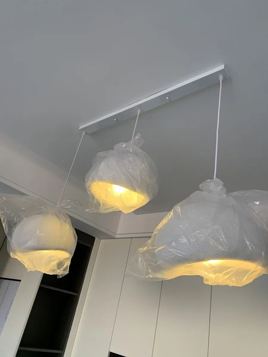 Japanese Wabi-sabi Style Living Room Chandeliers Dining Room Bar Lights Nordic Designr Curve Pendant Lights LED Home Decoration