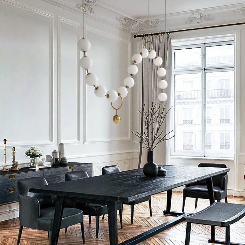 Necklace Glass Ball Pendant Hanging Light