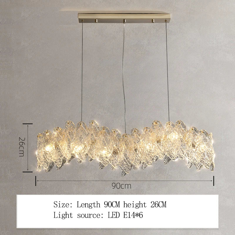 Luxury Single Tier Glass Crystal Lamp Chandelier