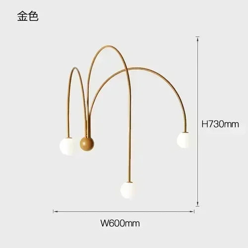 Nordic Retro LED Iron Ceiling Chandelier