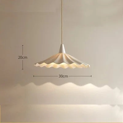 30cm Japanese Style White Ceramic LED Pendant Lights