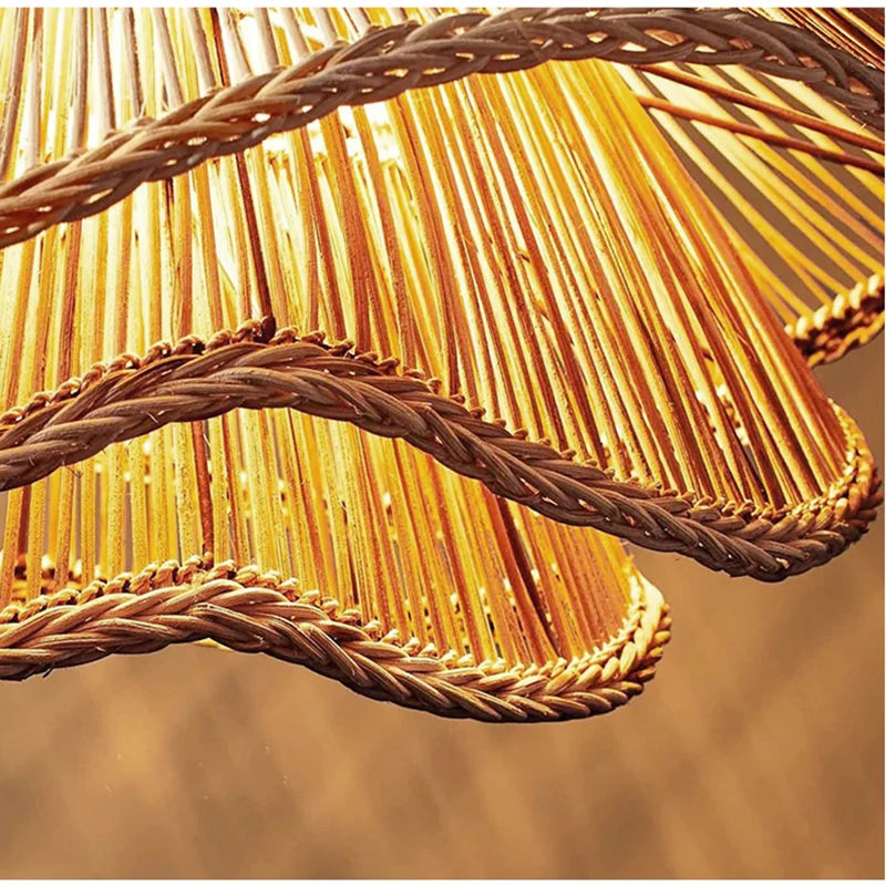 Creative Multi-level Rattan Lamp Nordic Designer Pendant Lights
