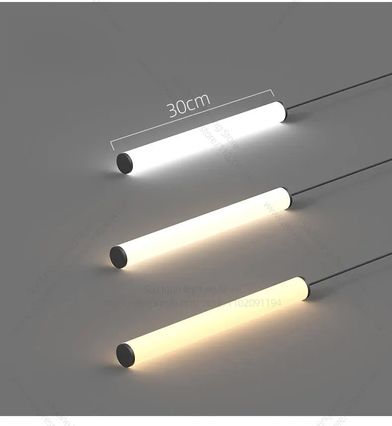 LED Long Line Chandelier Modern Staircase Lamp Hanging Ceiling Lamp Compound Living Room Home Decoration Lighting Pendant Lamp