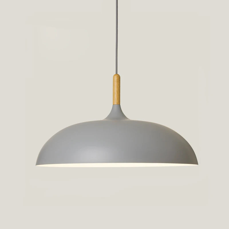 Minimalist Wood & Aluminum Modern Pendant Lamps