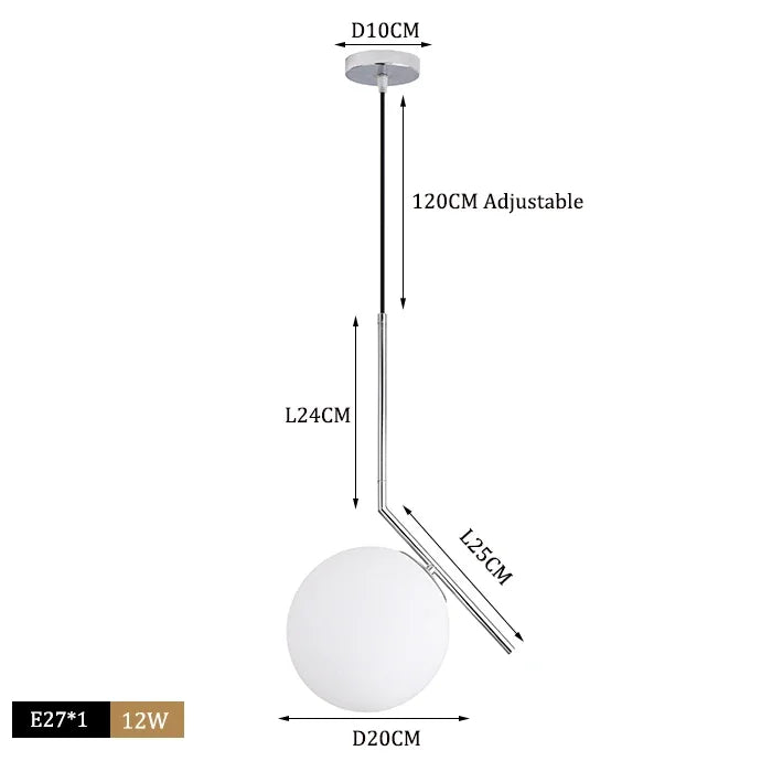 Modern Glass Ball Pendant Lights