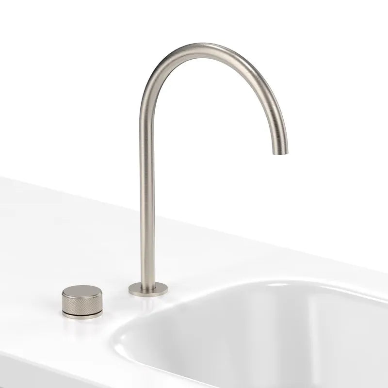 Widespread Basin Faucet  Bathroom White Black Sink Faucet Single Lever Brass Rotation Hot Cold Sink Mixer