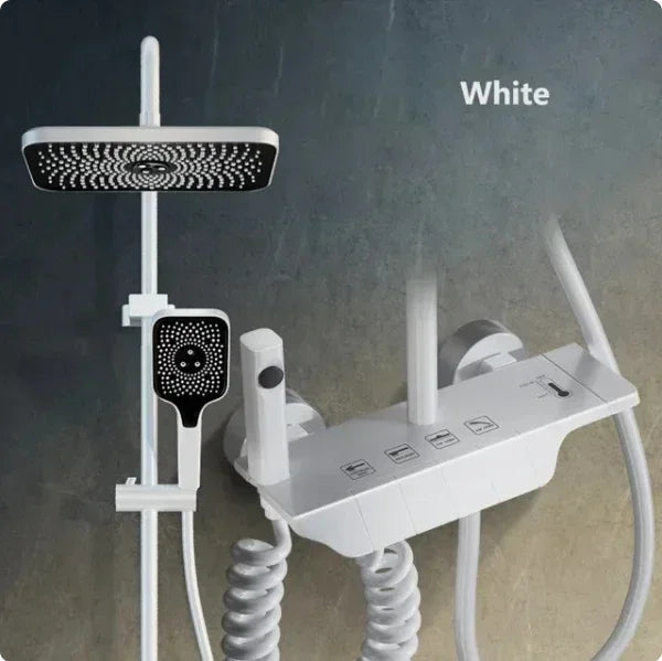 Bathroom Shower Faucet Set 4 Functions Digital Display