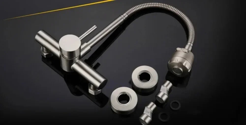 Kitchen Faucet Hot and Cold Water Household Wall Mounted Tap Bathroom Faucet Shower Faucet Bathroom Accessories