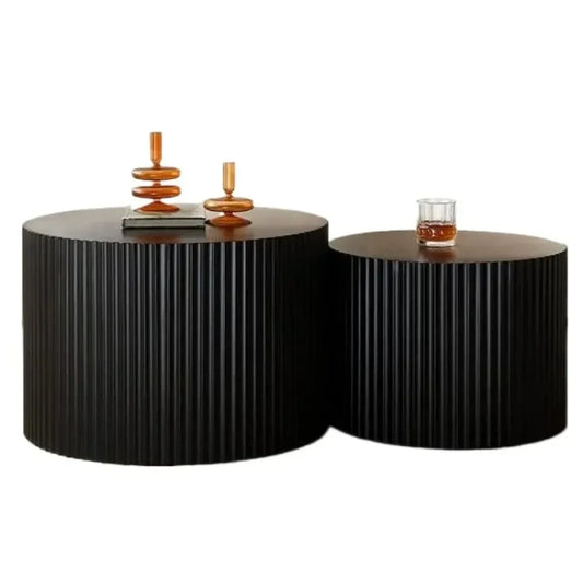 Round Nesting Coffee Table Set