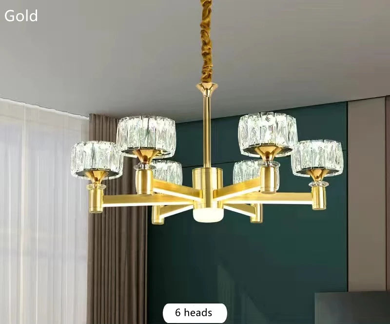 Nordic LED Luxury Living Room in Gold and Black