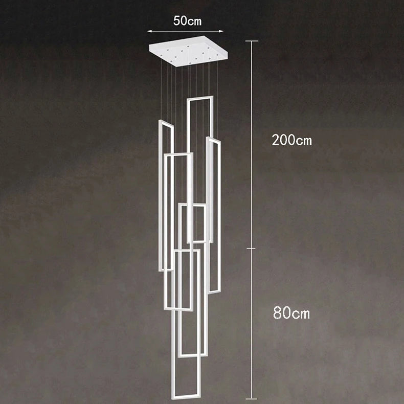 Modern Stair chandelier Nordic light luxury simple Ceiling lamps hanging light led chandeliers for the living room indoor light