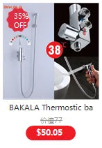 BAKALA RED color Wall Mounted Kitchen Faucet Wall Kitchen Mixers Kitchen Sink Tap 360 Degree Swivel Flexible Hose Double Holes