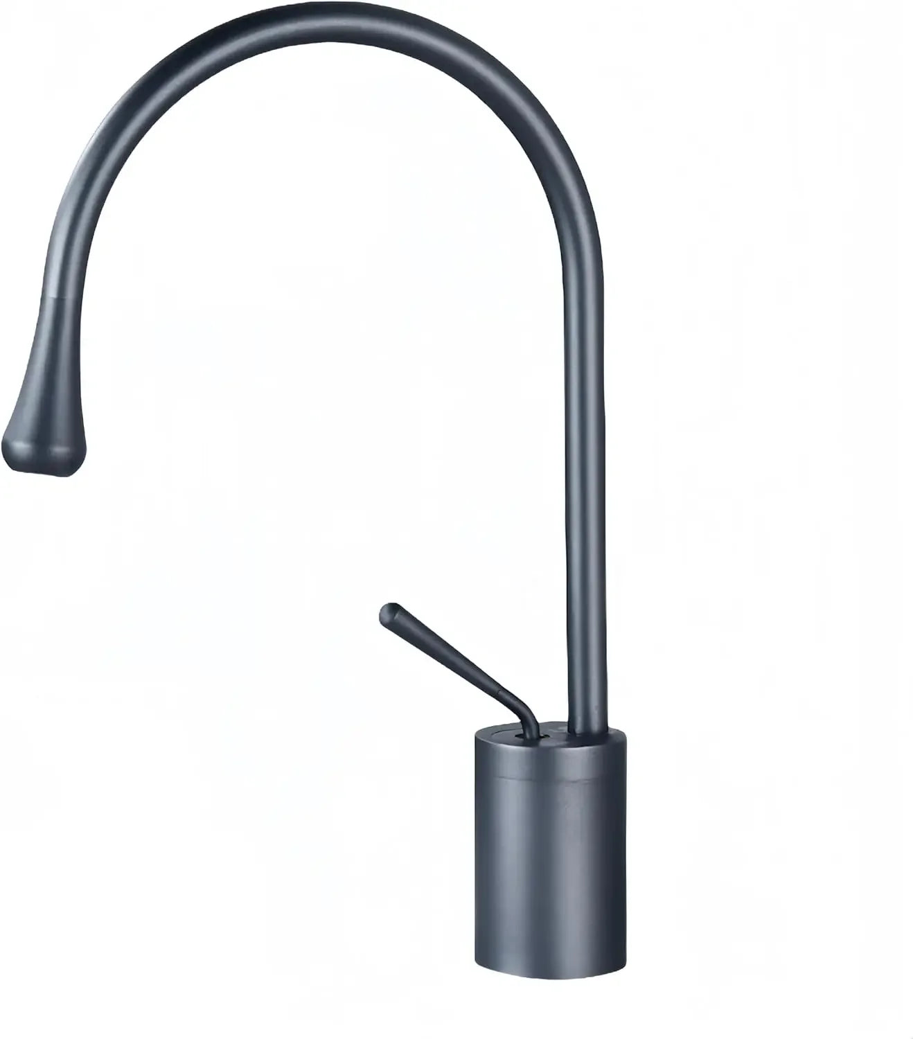Modern Bathroom Faucet High Arc Single Handle Sink Faucet Brass Washbasin Hot and Cold Water Faucet with Hose Accessories