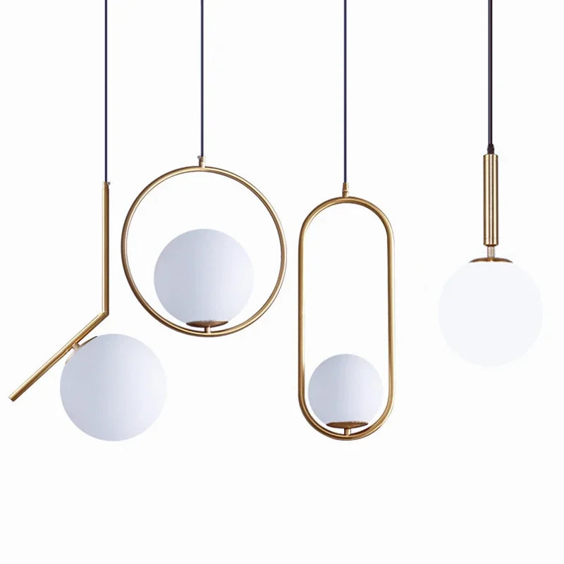Modern Glass Ball Pendant Lights