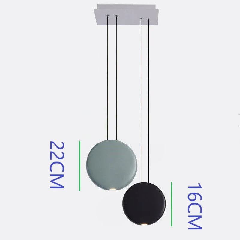 Scandinavian chandelier Dining room Coffee Shop Bar Kitchen Island Chandelier minimalist Moon lamp Crescent pendant lamp