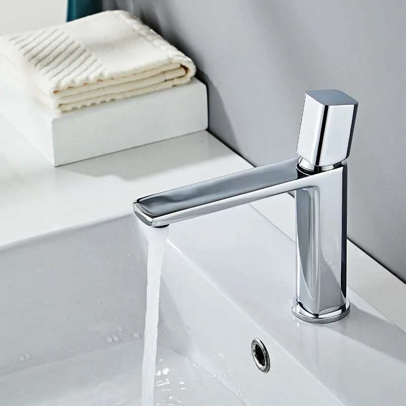 Becola Basin Sink Bathroom Faucet Deck Mounted Hot Cold Water Basin Mixer Taps Brush Golden Matte Black Lavatory Sink Tap Crane