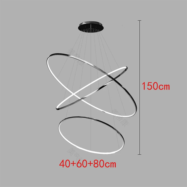 Nordic Stainless Steel Chandelier