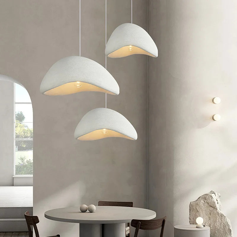 Wabi Sabi LED Pendant Lights for Living Dining Room Bedroom Restaurant Loft Decor Hanging Chandelier Art Suspension Luminaire